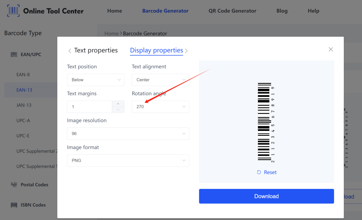 genereeri vertikaalne barcode.png