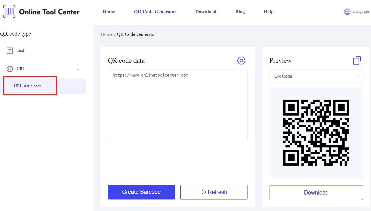 URL QR-koodi generaator