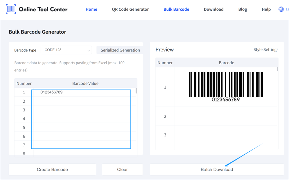 free bulk barcode generator tasuta massikoodi generaator