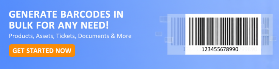 bulk viivakoodi generaator kutsuda actio