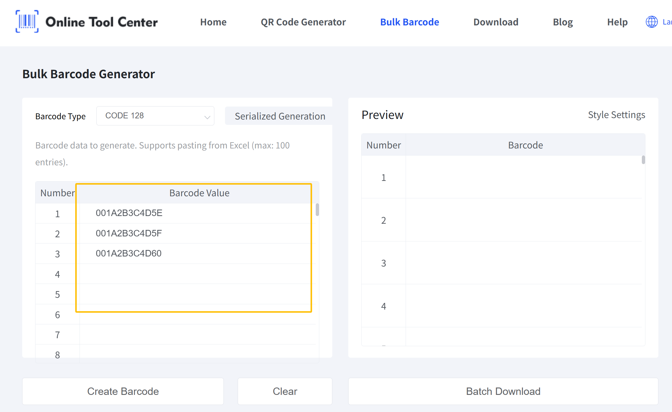 massikoodi generaator