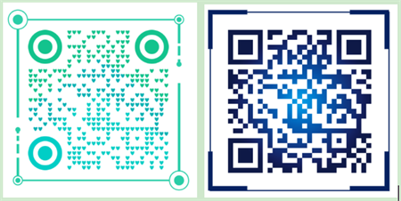 QR-kood raamidega