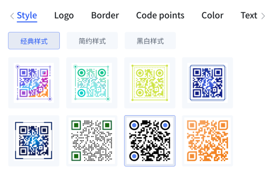 QR koodi stiilid