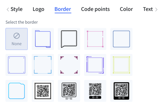 QR-koodi piirid